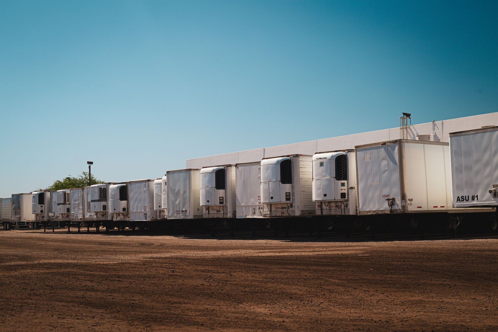 Commercial refrigeration units in a retail setting